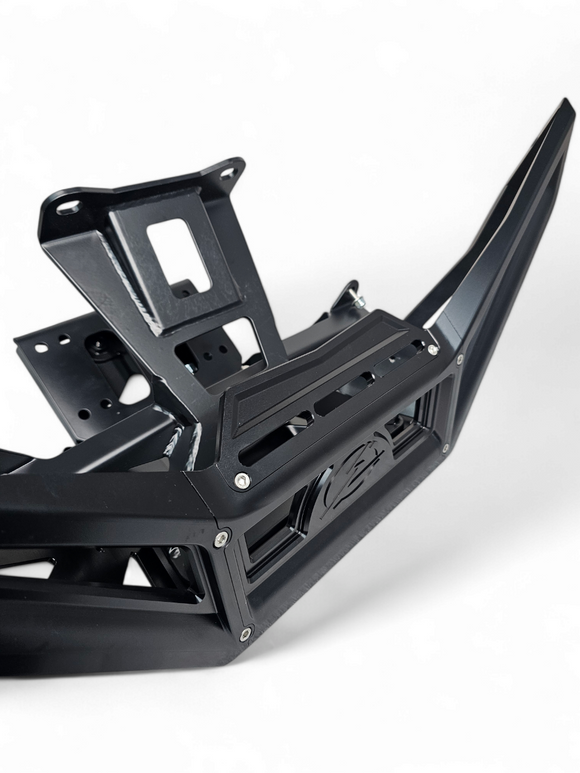 Machined Billet Front Winch Bumper Black Anodize (Fits: Can-Am Maverick X3 2017+)