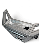 2017 to Current Can-Am X3 Maverick Machined Billet Front Winch Bumper (Clear Anodize) - electrikoffroad.com