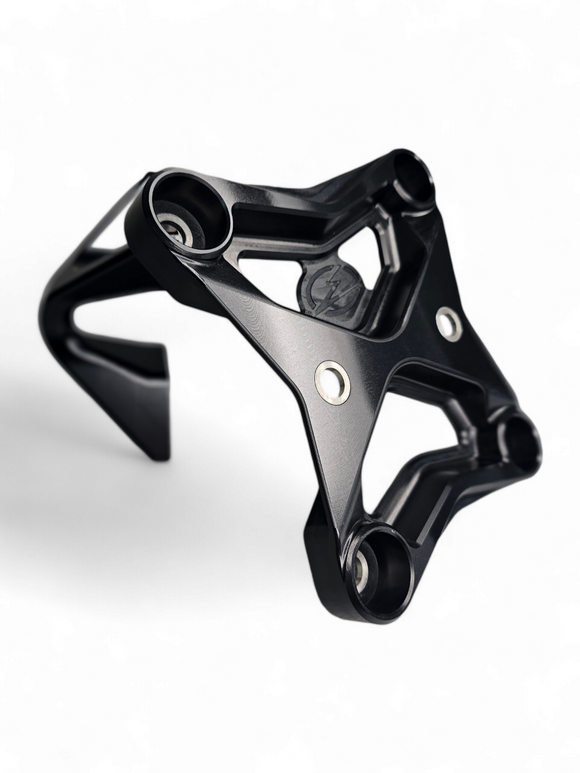 6 Bolt XL Radius Rod Plate with Tow Hook Black (Fits: Can-Am Maverick X3  2017+)