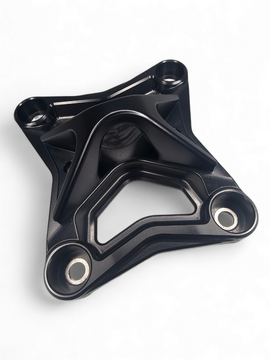 6 Bolt XL Radius Rod Plate with Tow Hook Black (Fits: Can-Am Maverick X3  2017+)