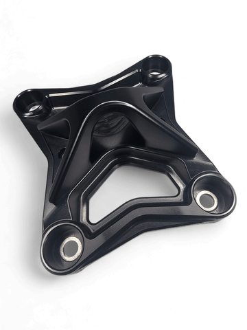 6 Bolt XL Radius Rod Plate with Tow Hook Black (Fits: Can-Am Maverick X3  2017+)