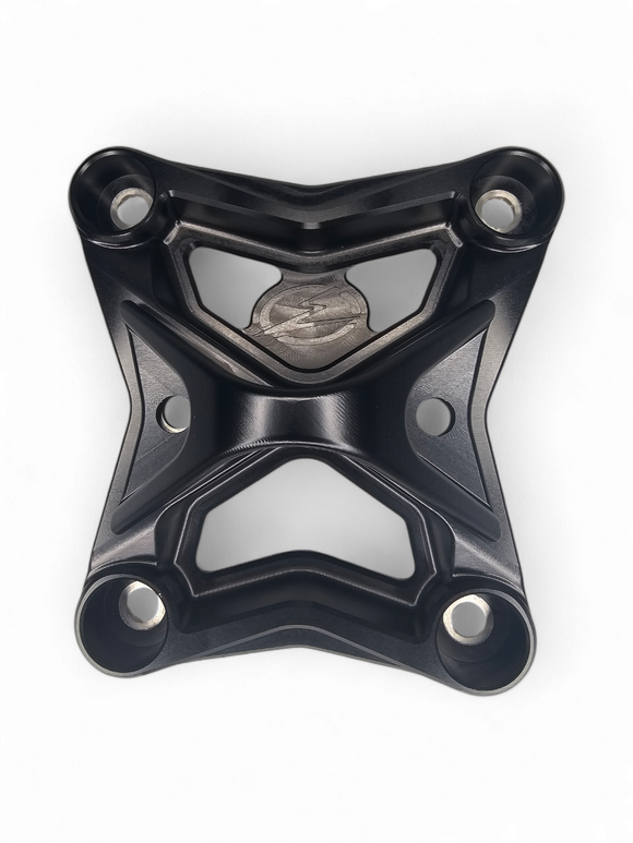 6 Bolt XL Radius Rod Plate with Tow Hook Black (Fits: Can-Am Maverick X3  2017+)