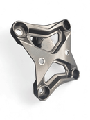 6 Bolt XL Radius Rod Plate with Tow Hook Gun Metal (Fits: Can-Am X3 Maverick 2017+)