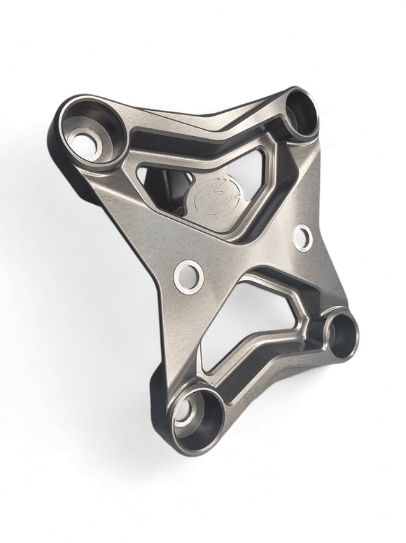 6 Bolt XL Radius Rod Plate with Tow Hook Gun Metal (Fits: Can-Am X3 Maverick 2017+)