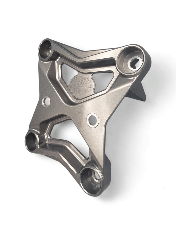 6 Bolt XL Radius Rod Plate with Tow Hook Gun Metal (Fits: Can-Am X3 Maverick 2017+)