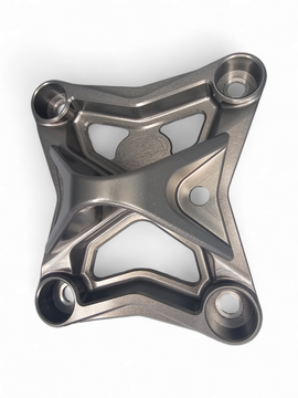 6 Bolt XL Radius Rod Plate with Tow Hook Gun Metal (Fits: Can-Am X3 Maverick 2017+)