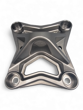 6 Bolt XL Radius Rod Plate with Tow Hook Gun Metal (Fits: Can-Am X3 Maverick 2017+)