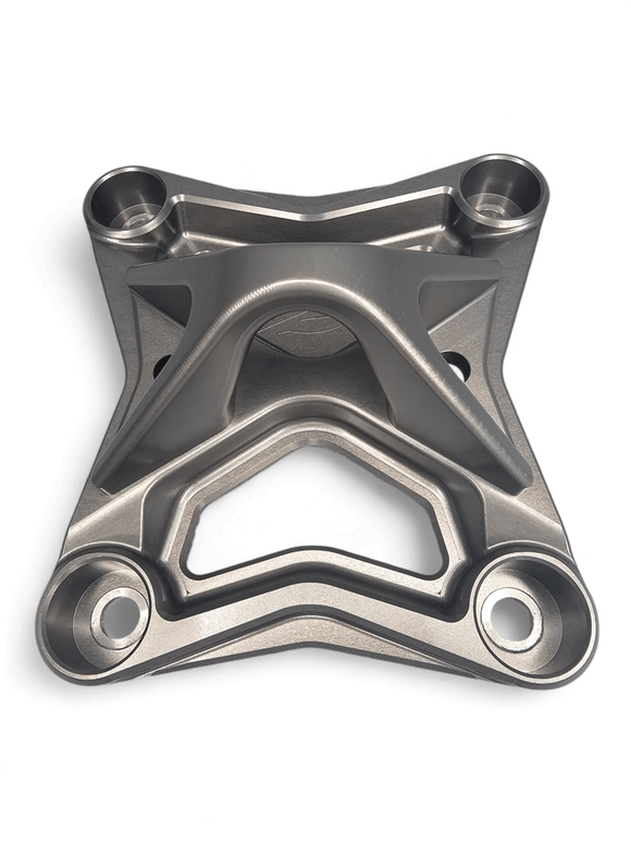 6 Bolt XL Radius Rod Plate with Tow Hook Gun Metal (Fits: Can-Am X3 Maverick 2017+)