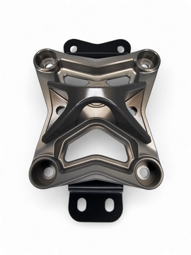 10 Bolt Radius Rod Plate with Pull Hook Gun Metal (Fits: Can-Am X3 2022+)