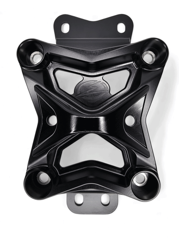 10 Bolt Radius Rod Plate with Pull Hook Black (Fits: Can-Am Maverick X3 2022+)