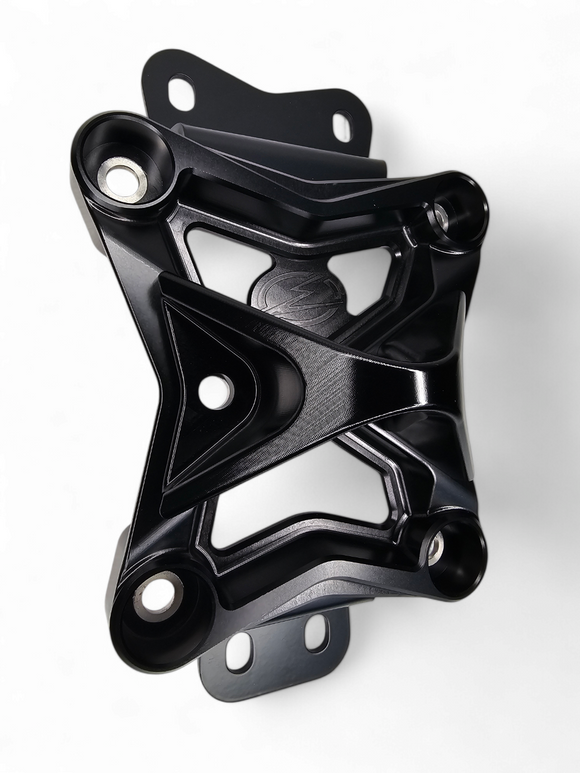 10 Bolt Radius Rod Plate with Pull Hook Black (Fits: Can-Am Maverick X3 2022+)