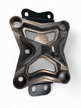 10 Bolt Radius Rod Plate with Pull Hook Gun Metal (Fits: Can-Am X3 2022+)
