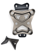 10 Bolt Radius Rod Plate with Pull Hook Gun Metal (Fits: Can-Am X3 2022+)