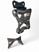 10 Bolt Radius Rod Plate with Pull Hook Gun Metal (Fits: Can-Am X3 2022+)