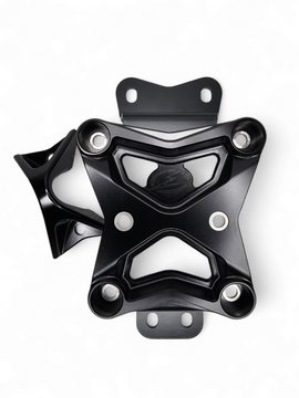 10 Bolt Radius Rod Plate with Pull Hook Black (Fits: Can-Am Maverick X3 2022+)