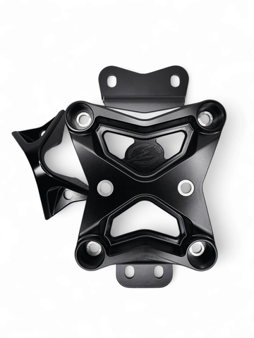 10 Bolt Radius Rod Plate with Pull Hook Black (Fits: Can-Am Maverick X3 2022+)
