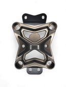 10 Bolt Radius Rod Plate with Pull Hook Gun Metal (Fits: Can-Am X3 2022+)