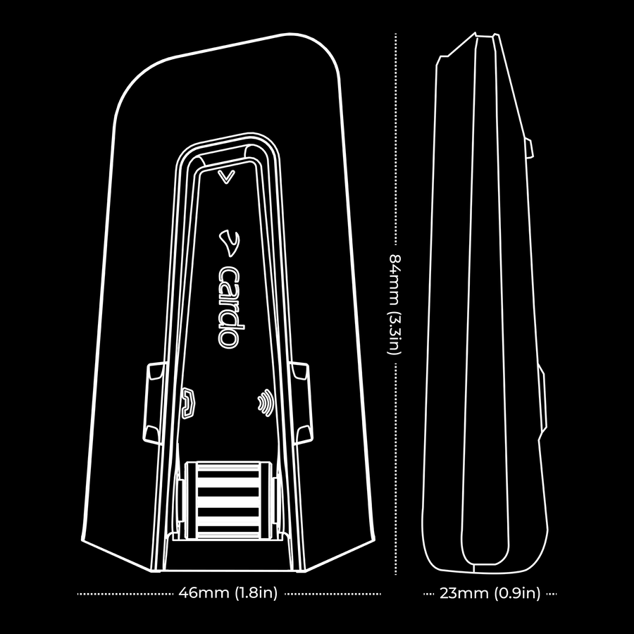 Cardo Packtalk Edge Single ORV Edition | Dirt Warrior Accessories