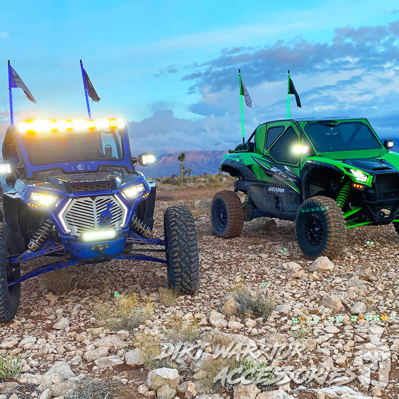 Custom Roll Cage UTV Front & Rear Windshields | Dirt Warrior