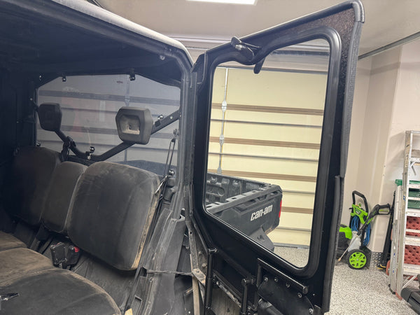 CANAM DEFENDER 4-SEAT Cab Enclosure "THE VAULT" Upper Side Doors & Panels (patent pending)