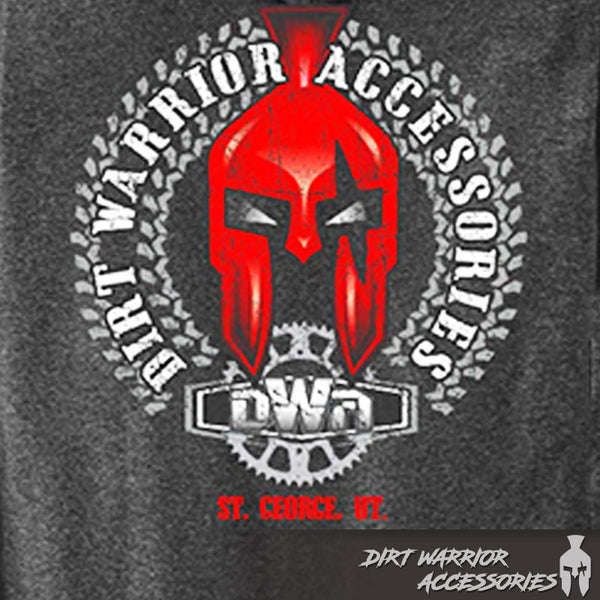 Gray DIRT WARRIOR ACCESSORIES HOODIE - BACK