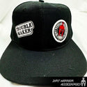Black DWA Trucker Hat Solid Color with Random Patches