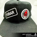 Black DWA Trucker Hat Solid Color with Random Patches