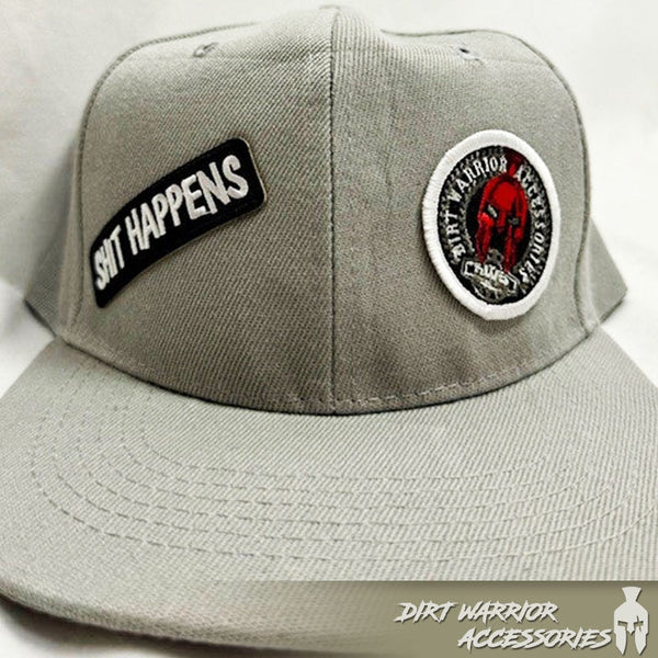 Gray DWA Trucker Hat Solid Color with Random Patches