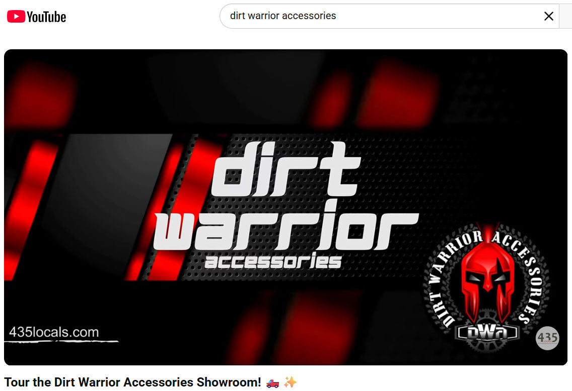 Dirt Warrior Accessories YouTube Thumb
