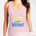 District Women's Tri-Blend Racerback Tank We ride at NOON Bitches!