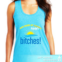 District Women's Tri-Blend Racerback Tank We ride at NOON Bitches!