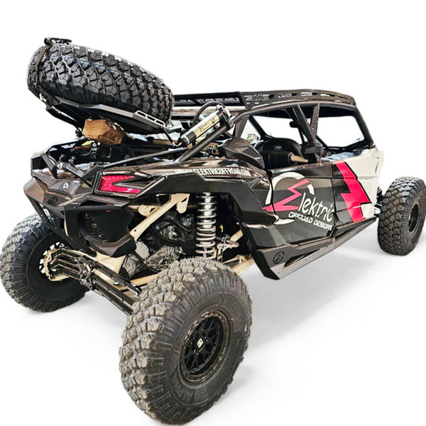 ELEKTRIC OFFROAD 2017-2024 Can Am X3 Maverick Volt Series Baja Spare Tire Rack