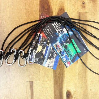 Extended Rubber / Shock Cords With Carabiner Hooks - Set of 4 - Site Shades
