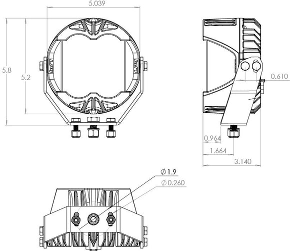 BAJA DESIGNS LP4 Pro LED Auxiliary Light Pod (Pair) - Universal