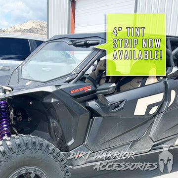 Add 4" Tint Strip to Front Windshield - 20% (Medium)