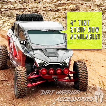 Add 4" Tint Strip to Front Windshield - 20% (Medium)