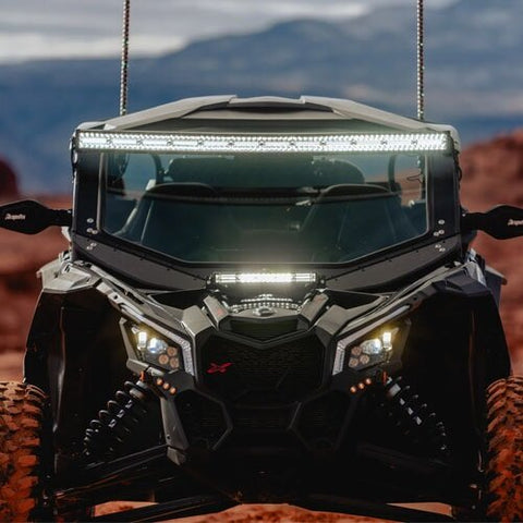 Check out our line of FULL GLASS Vented Windshields for almost every machine! Explore the robust durability of our FULL GLASS Vented Windshields designed for a wide range of machines.