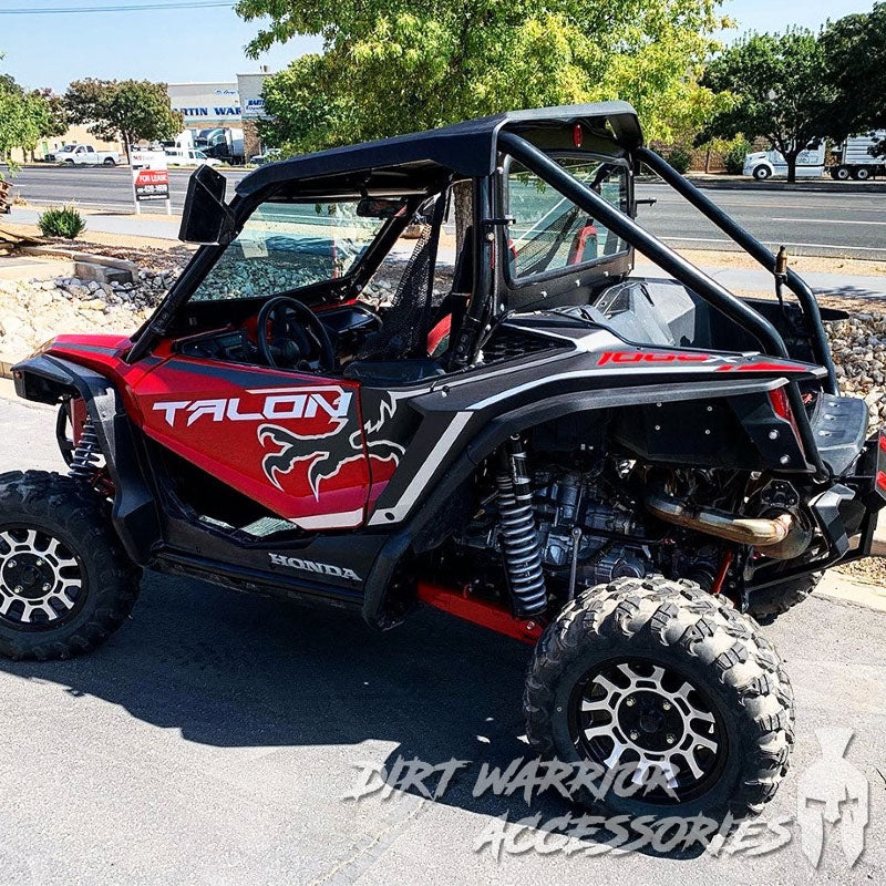 UTV Rear Windshield - Honda Talon 2-Seat 2019+ | Dirt Warrior