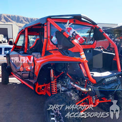 HONDA TALON 4-SEAT REAR WINDSHIELD 2020+ 'Dirt Warrior Accessories' branding