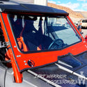HONDA TALON FRONT WINDSHIELD 2019+ 'Dirt Warrior Accessories' branding.