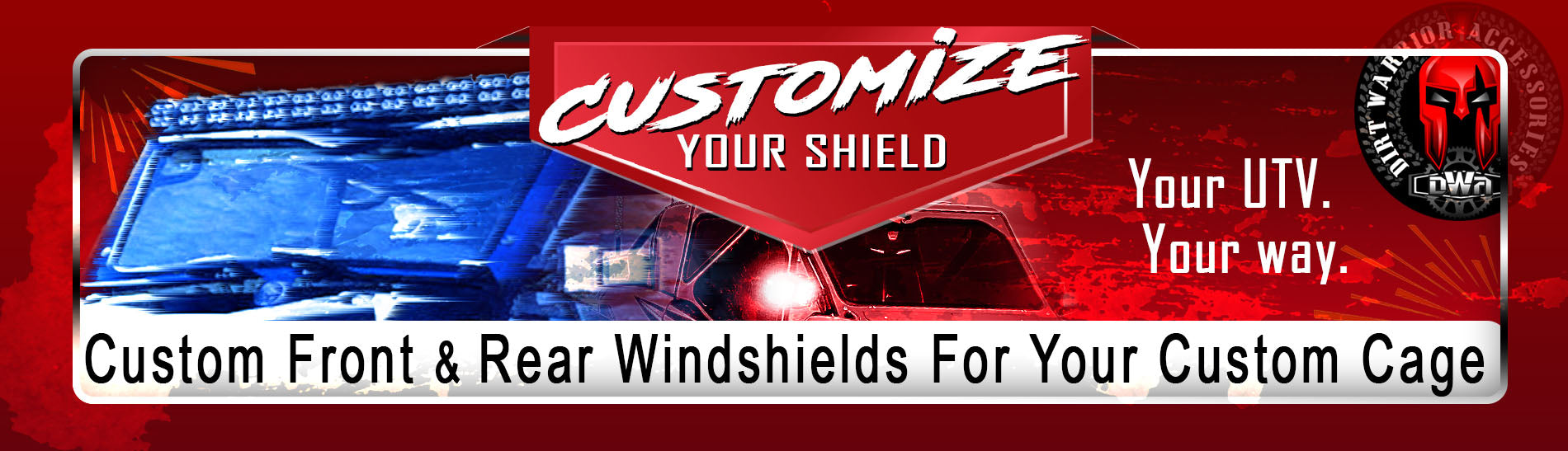 Custom Roll Cage Front & Rear Windshields - FREE QUOTE
