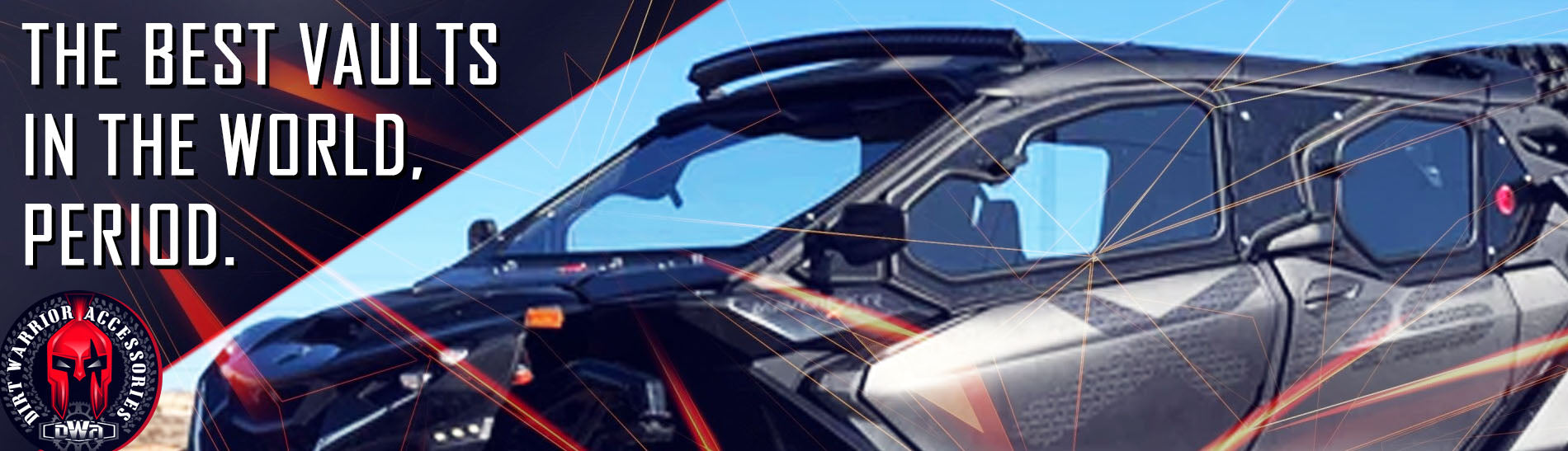 UTV SXS VAULT ENCLOSURE DIRT WARRIOR ACCESSORIES