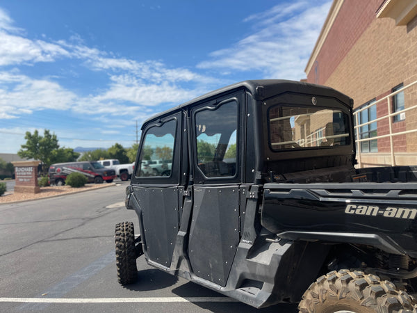 CANAM Defender 4-SEAT Cab Enclosure "THE VAULT" 2016+ Upper Side Doors & Panels to go with Super ATV Doors (Patent Pending)