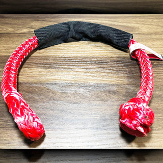 JM Rigging 516 Red Soft Shackle Pure Dyneema SK78 w Black Protective Sleeve