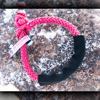 JM Rigging 516 Red Soft Shackle Pure Dyneema SK78 w Black Protective Sleeve