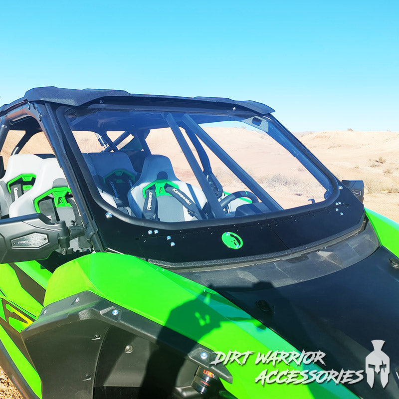 UTV Front Windshield - Kawasaki Teryx H2 w/ Intrusion Bars 2025+
