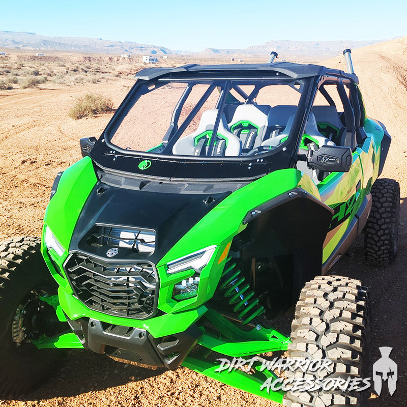 UTV Front Windshield - Kawasaki Teryx H2 w/ Intrusion Bars 2025+