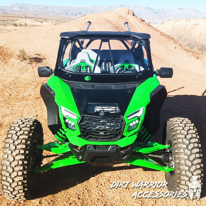 UTV Front Windshield - Kawasaki Teryx H2 w/ Intrusion Bars 2025+