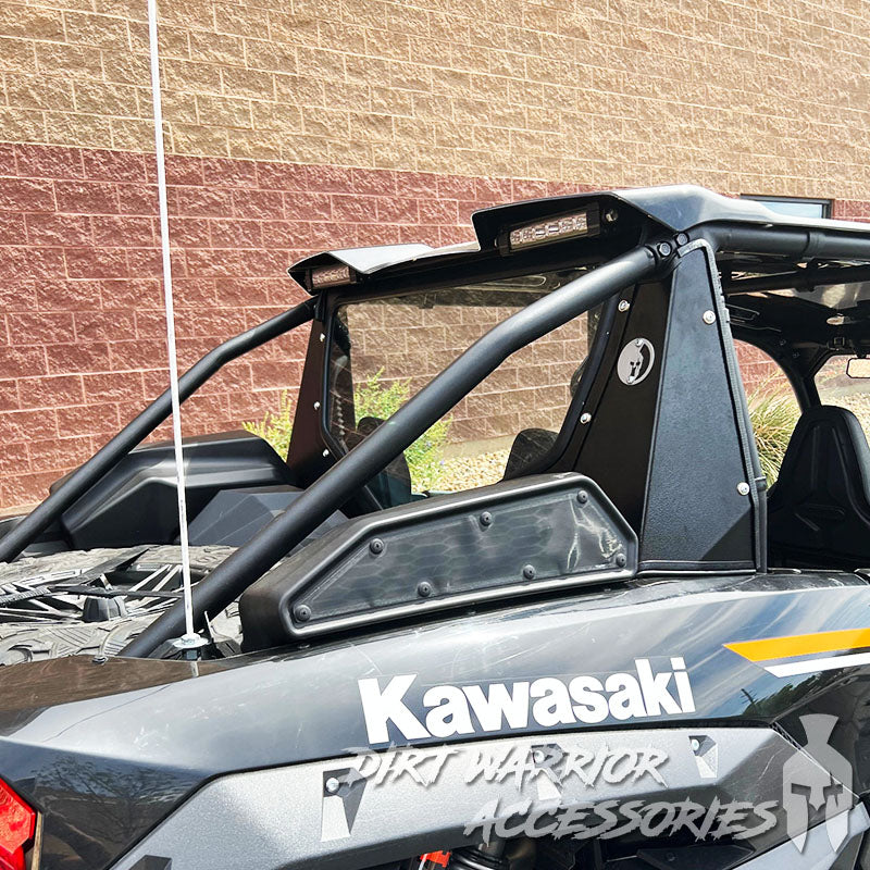 UTV Rear Windshield - Kawasaki Teryx KRX 1000 4-Seat 2022+ | Dirt