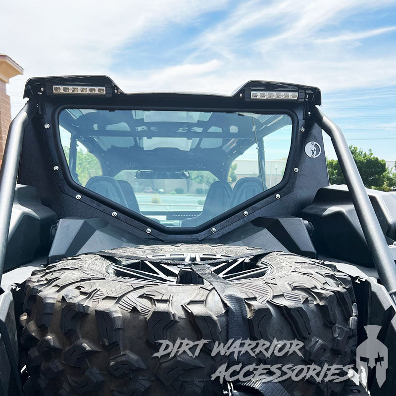 UTV Rear Windshield - Kawasaki Teryx KRX 1000 4-Seat 2022+ | Dirt